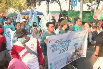 Meriahkan Hari Pelanggan Nasional 2023, PLN NTB gelar promosi di acara car free day