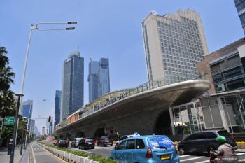 Kualitas udara Jakarta kategori sedang Jumat pagi