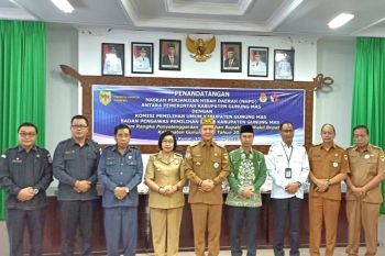 Pemkab Gumas Tandatangani NPHD Pilkada 2024