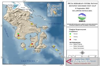 Rabu, wilayah Sultra umumnya cerah berawan