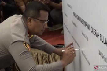 Polda-parpol di Sulawesi Tenggara deklarasi Pemilu Damai 2024