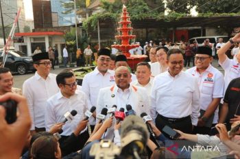 Anies-Cak Imin menghadiri rapat Majelis Syuro PKS