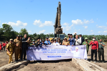 Gandeng swasta, Bupati OKI hadirkan air bersih bagi warga Air Sugihan