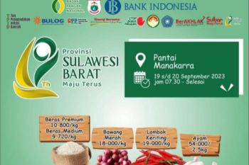 Pemprov Sulbar gelar pasar murah peringati HUT ke-19 Sulbar