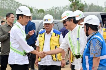 Jokowi sebut pembangunan Istana Presiden di IKN masih sesuai target