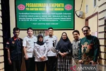 Kemenkumham Sulsel dorong peningkatan LBH di Takalar dan Jeneponto
