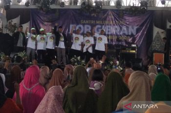 Kiai dan santri di Pati Jateng deklarasi dukung Gibran maju cawapres