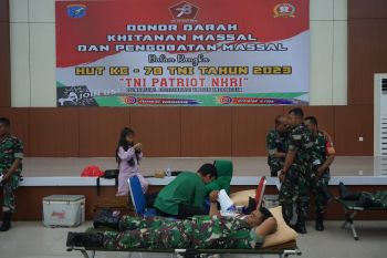 Korem 102/Pjg gelar bakti sosial jelang HUT ke-78 TNI