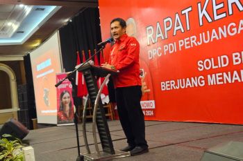 Ribuan "banteng" digembleng di Rakercab PDIP, semangat menangkan Pemilu 2024