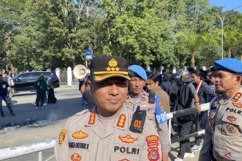 Kapolresta Kendari sebut demo 26 September di Polda Sultra berlangsung kondusif