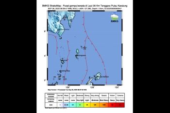 Gempa M6,3 guncang wilayah Kepulauan Talaud Sulut, tidak berpotensi tsunami