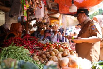 Gubernur Sulsel pantau harga kebutuan pokok di pasar tradisional
