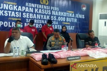 Polres Jakpus sita 55 ribu ekstasi dalam penggerebekan di Sawah Besar