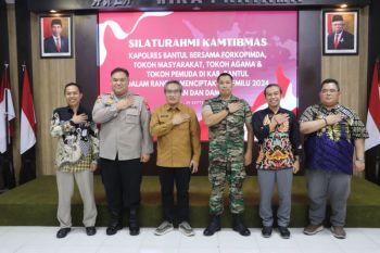 Polres Bantul menggelar silaturahmi kamtibmas wujudkan Pemilu 2024 damai