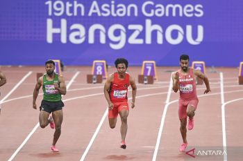 Sprinter Indonesia Zohri lolos ke babak final 100 meter putra Asian Games
