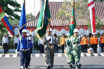 Pj Bupati Magetan sambut tim kirab pataka "Jer Basuki Mawa Beya"