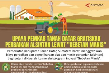 Upaya Pemkab Tanah Datar gratiskan perbaikan alsintan lewat "Gebetan Manis"