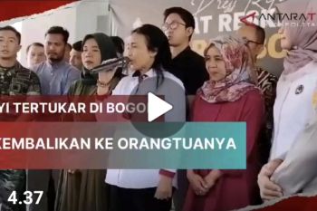 Bayi tertukar di Bogor dikembalikan ke orangtuanya