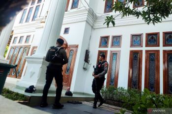 Rumah pribadi Menteri Pertanian Syahrul Yasin Limpo dijaga polisi