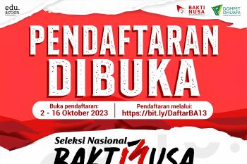 Dompet Dhuafa jaring aktivis terbaik, Ayo! Daftar Beasiswa BAKTI NUSA