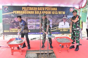 Pj Bupati Barito Utara ramah tamah dengan Pangdam Tanjung Pura
