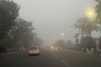 Penerbangan di Bandara Pekanbaru lancar meski sempat ada kabut asap&nbsp;