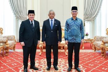 Erick Thohir bertemu Raja Malaysia hingga sejumlah menteri Singapura