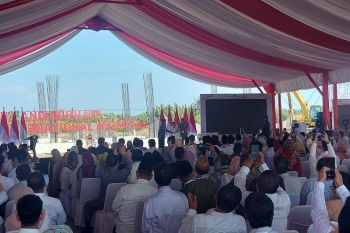Wapres Ma'ruf Amin hadiri "groundbreaking" pmbangunan Masjid Andi Nurhadi di Makassar