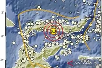 Gempa magnitudo 5,3 mengguncang Gorontalo