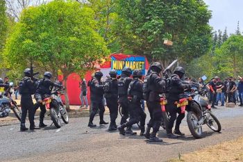 Polres Kuningan gelar sispamkota antisipasi konflik jelang Pemilu 2024