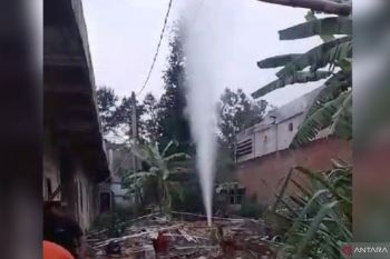 Semburan gas di Bogor akibat warga gali sumur