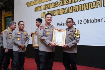 Bhabinkamtibmas di Riau dipersiapkan jaga suasana kondusif jelang pemilu