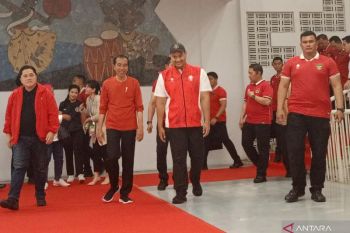 Jokowi saksikan laga Kualifikasi Piala Dunia 2026 Indonesia-Brunei di GBK