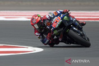 Quartararo raih pole dan pecahkan catatan lap terbaik MotoGP Inggris