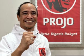 Puluhan relawan Projo NTB hadiri Rakernas di Jakarta