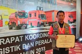 BPBD Kabupaten Agam juara terfavorit kompetisi yel-yel bulan PRB 2023