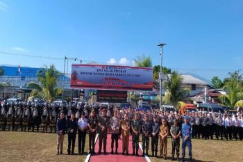 Polda Sulut apel gelar pasukan Operasi Mantap Brata dalam pengamanan Pemilu