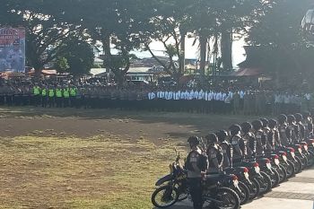 Polda Malut apel gabungan kesiapan pelaksanaan Operasi Mantap Brata Kie Raha