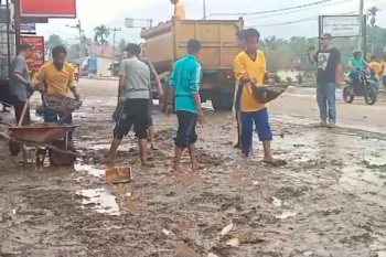 Dampak banjir bandang di Pasaman