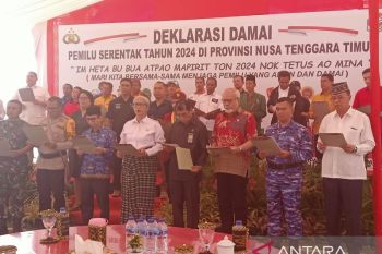 18 parpol peserta pemilu deklarasi pemilu damai di NTT