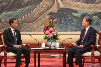 Presiden Jokowi lakukan pertemuan dengan Ketua Komite Tetap Kongres Rakyat Nasional China