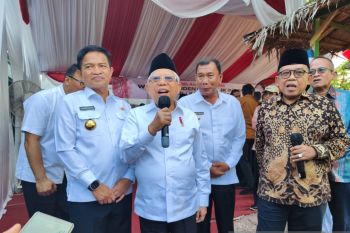 Wapres Ma'ruf Amin sampaikan selamat dan restui Mahfud MD jadi bacawapres Ganjar