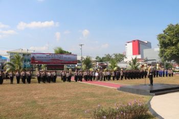 Polda Sulawesi Utara gelar apel pengamanan tahapan pencalonan Presiden-Wapres