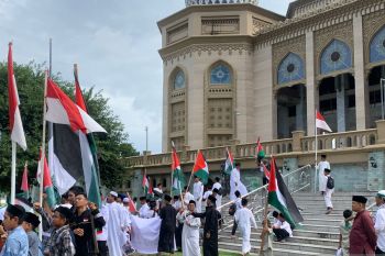 Peduli Palestina, Ratusan Masyarakat Gelar Aksi Damai di Lhokseumawe
