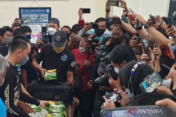 South Sumatra police destroy 3.4 kg of drugs