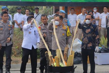 Polda Lampung musnahkan barang bukti narkotika senilai Rp200 miliar lebih