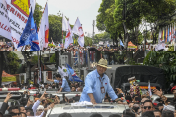 Prabowo-Gibran usai daftar Pilpres di KPU