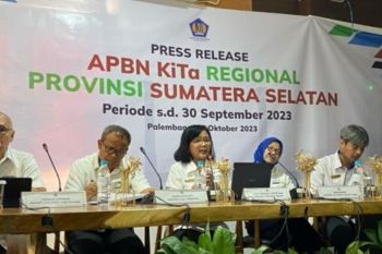 Hingga triwulan III realisasi belanja  Sumsel Rp29,63 triliun