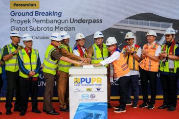 Pembangunan underpass di Medan senilai Rp200 miliar dimulai