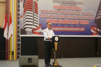 Pj Gubernur Sulbar minta kepala OPD fokus cegah korupsi